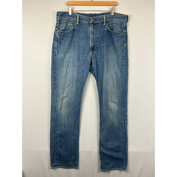 Polo Ralph Lauren 867 Classic Fit Striaght Leg Blue Denim Jeans Men's Size 38x36 - Picture 1 of 11